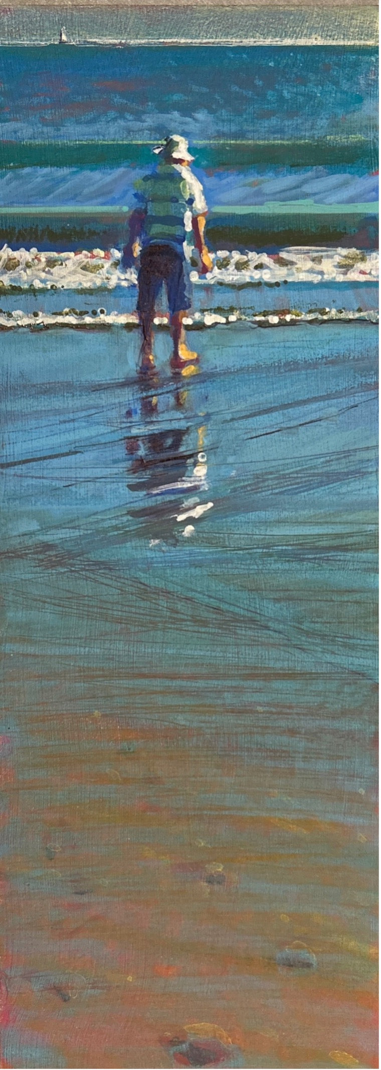 A man, the sea, a boat