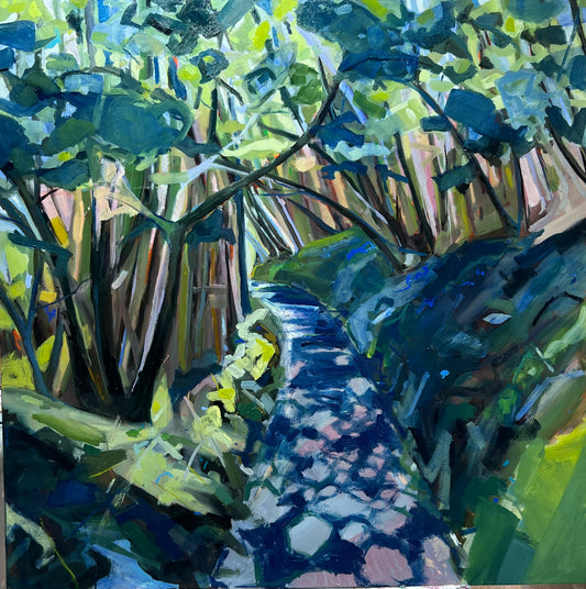 Among the trees