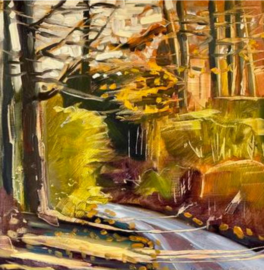 Sue Fawthrop - Autumn above Milton Abbas