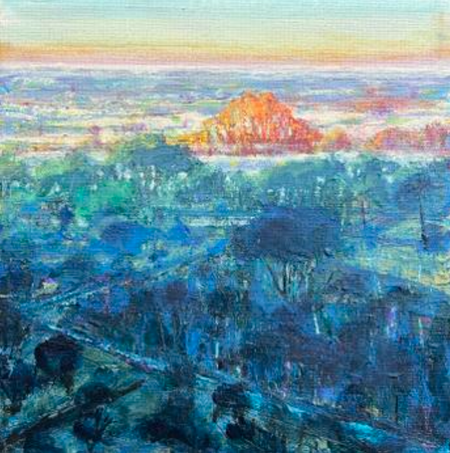 Ben Winter - Last Sun behind St Catherines Hill