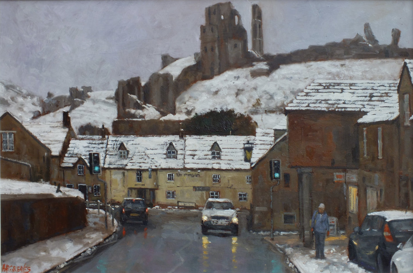 Ian Hargreaves : Winter-Corfe Castle